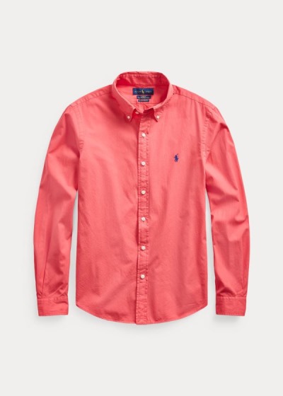 Camisa Polo Ralph Lauren Hombre Rojos Claro - Classic Fit Twill - ZXLIC2015